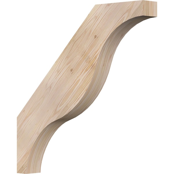 Ekena Millwork 3 1/2"W x 28"D x 28"H Funston Smooth Knee Brace, Douglas Fir BRC04X28X28FST00SDF - main